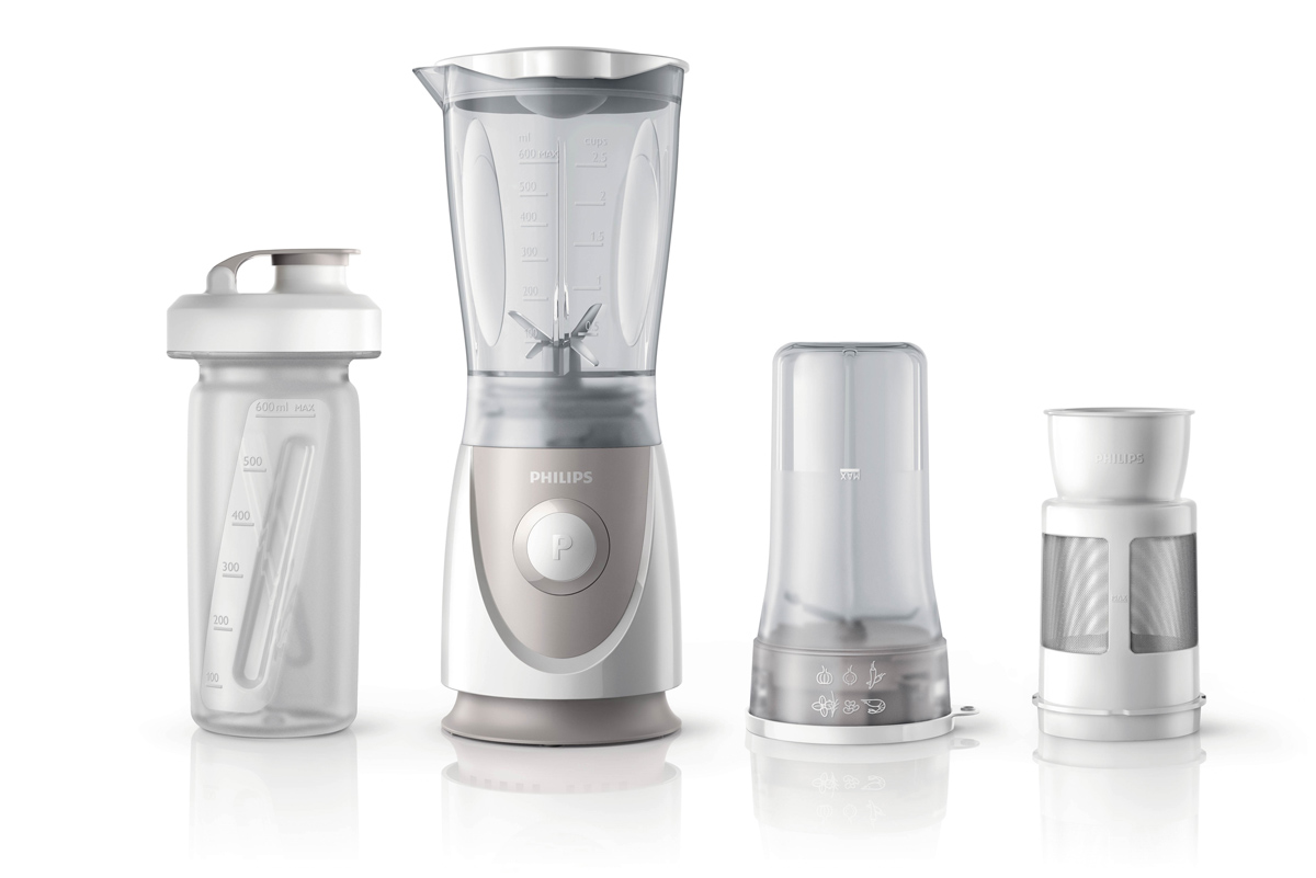 Philips HR2874/00 блендерHR2874/00 Philips HR2874/00 блендерHR2874/00Новый мини-блендер Philips HR2874/00 поможет приготовить фруктовые напитки, супы, соусы и коктейли, а благодаря удобной бутылочке On The Go вы сможете насладиться любимыми напитками где угодно! Удобная дорожная бутылка: Благодаря удобной бутылочке On The Go вы сможете насладиться любимыми напитками где угодно! Ударопрочный стакан блендера: Кувшин блендера из ударопрочного пластика защищен от повреждений. Блендер с универсальным измельчителем для мягких и твердых ингредиентов: Универсальный измельчитель дополнит ваш блендер. Он измельчает лук, зелень, орехи и мясо. Фильтр для соевого молока и сока без мякоти: Приготовление соевого молока и фруктового сока без косточек и семян. Съемный ножевой блок блендера: Для быстрой и эффективной очистки просто извлеките ножевой блок из кувшина. Отделение для хранения шнура экономит место на кухне: Благодаря удобной системе хранения шнур...