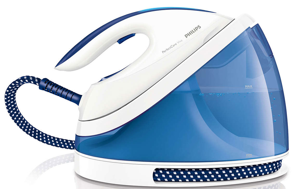 Philips GC7015/20 PerfectCare Viva парогенераторGC7015/20 Philips GC7015/20 PerfectCare Viva парогенераторGC7015/20Парогенератор Philips ускоряет и упрощает процесс глажения. Благодаря революционной технологии OptimalTEMP больше нет необходимости регулировать температуру глажения. Глажение любых тканей — от джинсовых до шелковых — без регулировки температуры: Теперь можно гладить любые ткани (допускающие глажение) — от джинсовых до шелковых — без температурных настроек и без риска прожечь ткань. Компактный, удобный в хранении парогенератор оснащен революционными технологиями: 1) улучшенный процессор Smart Control с точностью регулирует температуру подошвы. Вам не придется настраивать температуру самостоятельно; 2) компактное паровое устройство ProVelocity генерирует больше пара для более быстрого глажения. Экономия энергии при помощи ЭКОРЕЖИМА: Используя ЭКОРЕЖИМ с уменьшенным количеством пара, можно сэкономить энергию и сохранить отличный результат глажения. Для ускорения работы включите турборежим, при котором генерируется больше пара. ...