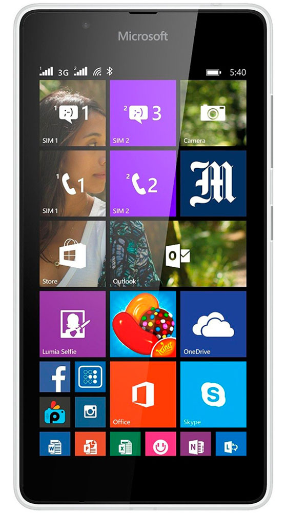 Microsoft Lumia 540 Dual Sim, White - Microsoft - MicrosoftA00025960    Microsoft Lumia 540 Dual Sim:     Microsoft -    Office  OneDrive, Skype     -      .      ?    Microsoft Office,        Microsoft Lumia 540 Dual Sim,   .  ,         OneDrive       .   Skype      .     5           .              Skype. ,         5- HD-.    ,   Candy Crush Saga  Minecraft,     ...