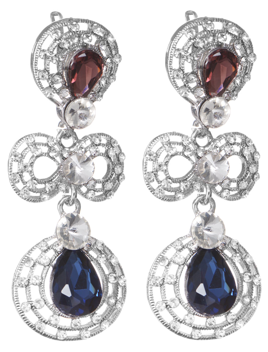 Серьги Taya, цвет: серебряный, розовый, синий. T-B-9444T-B-9444-EARR-SILVER Серьги Taya, цвет: серебряный, розовый, синий. T-B-9444T-B-9444-EARR-SILVERОригинальные серьги Taya изготовлены из металлического сплава и дополнены оригинальными подвесками, которые оформлены гранеными вставками из стекла различных форм. В качестве основания изделия используется английский замок, который надежно зафиксирует сережку. Элегантные серьги помогут дополнить любой образ и привнести в него завершающий яркий штрих.