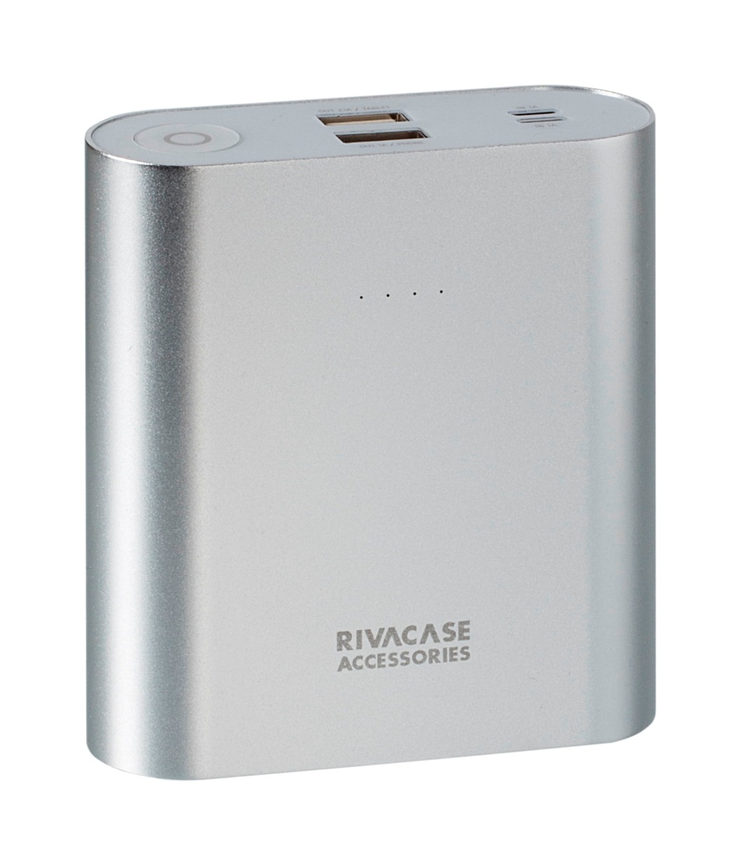 Rivapower VA1015 внешний аккумуляторVA 1015 Rivapower VA1015 внешний аккумуляторVA 1015Rivapower VA1015 - литий-ионный внешний аккумулятор емкостью 15000 мАч. Устройство имеет два входа для заряда аккумуляторной батареи через кабель с Micro USB разъемом или через оригинальный кабель Apple Lightning. Два USB выхода с суммарным током до 3.1А позволяют быстро заряжать 2 устройства одновременно. Аккумулятор совместим с наиболее популярными мобильными устройствами, в том числе и с iPhone, iPad. Rivapower VA1015 автоматически включится при подключении мобильного устройства к аккумулятору и выключится при завершении зарядки. Четыре светодиодных индикатора на лицевой стороне показывают уровень заряда аккумулятора. Встроенная защита от перегрева, перезаряда, переразряда, перегрузки по току и короткого замыкания защитят прибор от порчи и выхода из строя. Надежный алюминиевый корпус предохраняет устройство от случайного повреждения, поглощает и отводит тепло, производимое аккумулятором. Полностью заряженный аккумулятор Rivapower VA1015 заряжает смартфон до...