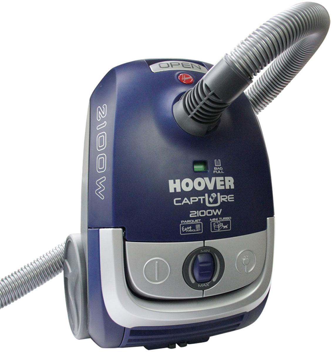 Hoover TCP2120 Capture пылесосTCP2120 Hoover TCP2120 Capture пылесосTCP2120Hoover TCP2120 Capture - мощный и надежный пылесос, который предназначен для сухой уборки любых помещений. Легкодоступные кнопки управления, прочная телескопическая алюминиевая труба и колеса, вращающиеся на 360 градусов, превратят уборку в удовольствие. Пылесос оснащен пылесборником объемом 2,3 литра со специальным закрывающимся стикером для простой и гигиеничной процедуры замены. О необходимости очищения пылевого мешка вас проинформирует специальный индикатор. Помимо основной насадки, в комплект пылесоса Hoover TCP2020 входит щелевая насадка для очистки труднодоступных мест, турбо-щетка, щеточка для пыли 2 в 1 и специальная насадка для паркета Easy Parquet. Выходной микрофильтр задерживает мельчайшие частички пыли, делая воздух в комнате свежее и чище, что важно для семей с детьми и аллергиков.