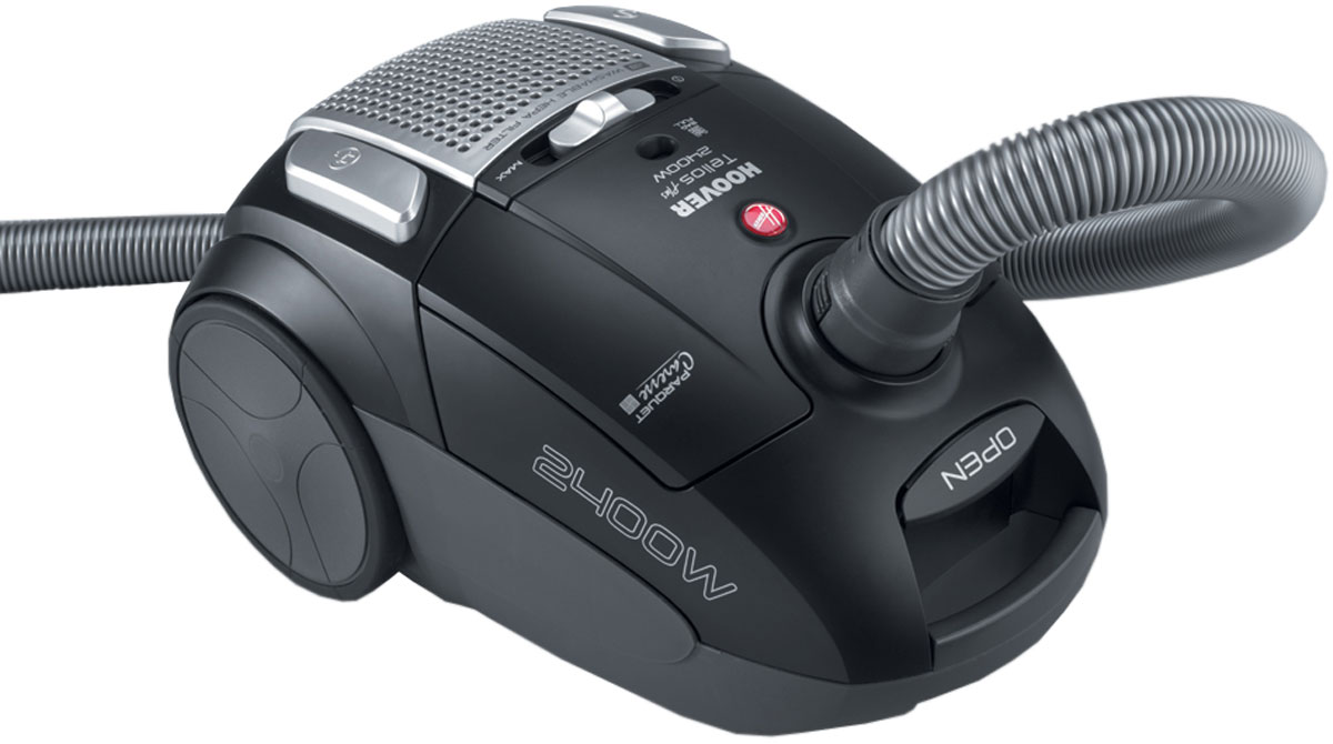 Hoover TTE2407 Telios Plus пылесосTTE2407 Hoover TTE2407 Telios Plus пылесосTTE2407Пылесос Hoover TTE2407 Telios Plus - это высокая мощность всасывания с регулировкой и великолепная система очистки воздуха с применением моющихся HEPA фильтров. Пылесосы этой серии обладают большим рабочим радиусом, до 9 метров, и высокой маневренностью, которую обеспечивает возможность вращения шланга на 360° в месте соединения с пылесосом и прорезиненные колесики. Корпус устройства имеет серебристый цвет и содержит специальное место для сохранения комплекта насадок и прочих аксессуаров пылесоса. Двигатель Hoover TTE2407 Telios Plus запускается очень плавно, причем шум во время работы достигает всего 77 дБ.