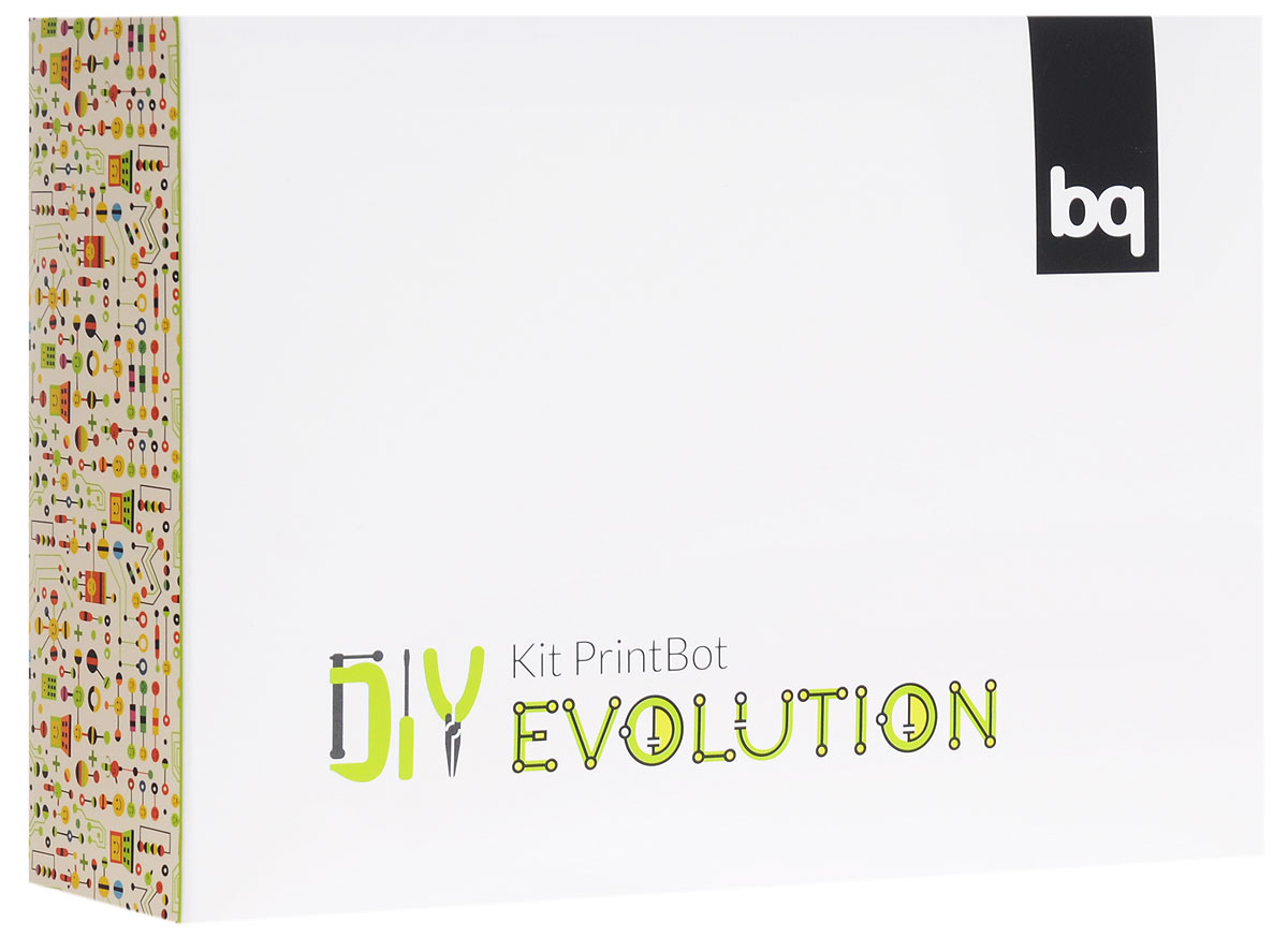 BQ Робот PrintBot EvolutionH000186 BQ Робот PrintBot EvolutionH000186Робот BQ PrintBot Evolution - самый прокачанный обучающий робот-конструктор от BQ. Он оснащен датчиком движения по линии, датчиками света и ультразвуковым датчиком. Этот робот помогает изучать программирование. С помощью онлайн портала BitBloq вы можете запрограммировать его совершать любые действия на визуальном языке программирования Scratch. Также вы можете управлять вашим роботом через Bluetooth с помощью приложения RoboPad на Android телефоне или планшете (устройства на iOS не поддерживаются). Благодаря датчикам робот может ориентироваться в пространстве, двигаться по заданной полосе, реагировать на свет и многое другое. Данный робот не просто так называется PrintBot, детали корпуса робота напечатаны на 3D принтере. Эти детали можно скачать, изменить и, если у вас уже есть 3D принтер, распечатать новые. Также вы можете вырезать из бумаги один из 3 костюмов, которые доступны для скачивания. Построение PrintBot Evolution помогает развивать творчество, работу в команде,...