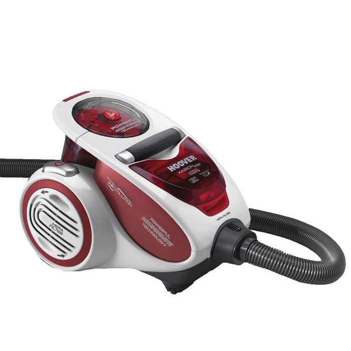 Hoover TXP1510 Xarion Pro пылесосTXP1510 Hoover TXP1510 Xarion Pro пылесосTXP1510Hoover TXP1510 Xarion Pro - стильный и мощный пылесос без мешка для сбора пыли. Прибор создан с использованием инновационной технологии Airvolution, которая основана на центробежной силе воздуха. Благодаря этой технологии 97% пыли отделяется уже внутри контейнера, a Hepa фильтр делает воздух чистым на 99,9%. Так как к фильтру воздух подходит уже почти чистым (всего 3% пыли), он не засоряется и сила всасывания остается высокой даже при почти полном контейнере. Фильтр требуется промывать не чаще чем раз в 40 недель. Таким образом, используя Xarion Pro Вы сможете сэкономить до 50% времени во время уборки.