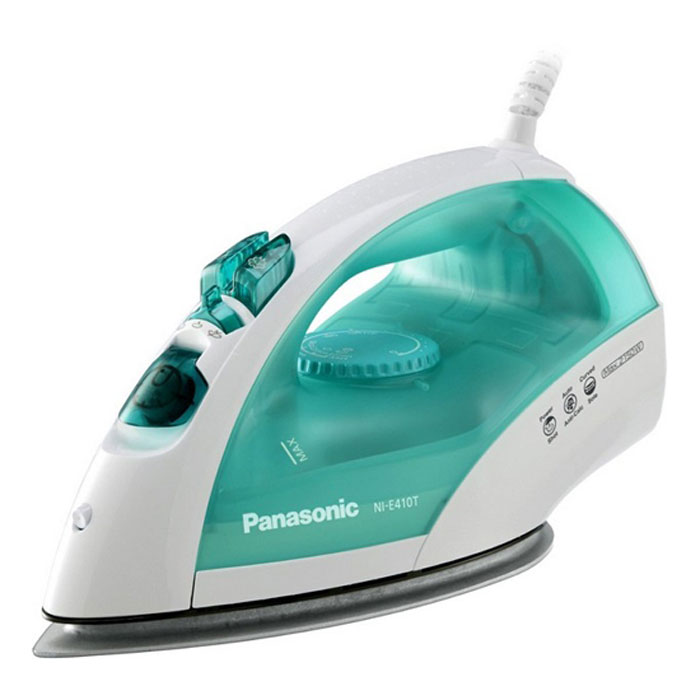Panasonic NI-E410TMTW утюгNI-E410TMTW Panasonic NI-E410TMTW утюгNI-E410TMTWPanasonic NI-E410TMTW надежный и недорогой утюг с набором современных функций. Система защиты от накипи и функция самоочистки избавит вас от проблемы очистки деталей утюга от губительного воздействия частичек накипи и грязи. Паровой удар поможет вам справиться со складками на самой плотной и грубой ткани. Удобный регулятор мощности подачи пара поможет вам выбрать тот уровень паровой обработки, который считаете нужным для быстрого и качественного глажения одежды. А с функцией Спрей вы навсегда забудете об использовании в процессе глажения пульверизаторов или утюжении стрелок на брюках при помощи мокрой хлопчатобумажной ткани. Материал подошвы: титан Вращение шнура на 360 градусов