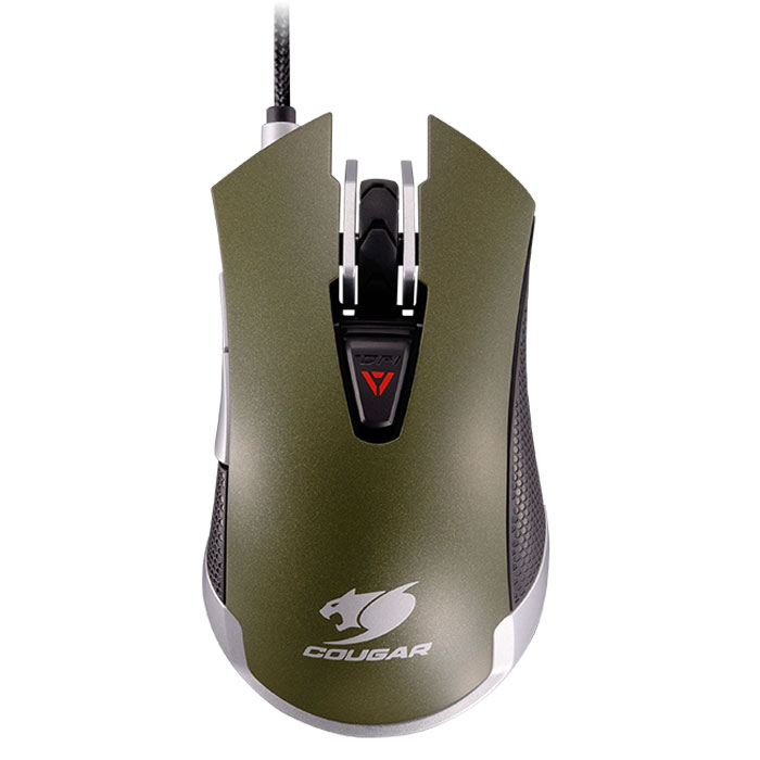 Cougar 530M, Army Green игровая мышьCU530M-G Cougar 530M, Army Green игровая мышьCU530M-GМышь Cougar 530M станет отличным выбором для желающих получить не только мощное, но и стильное игровое оружие. Она создана для достижения максимального контроля над игровым процессом и реализации всех возможностей игрока. Оптический игровой сенсор последнего поколения с регулируемым разрешением 5000 dpi точно передает каждое малейшее движение мыши. Переключатели Omron гарантируют 5 миллионов кликов для самой продолжительной игровой жизни. Удобно расположенная триггер-кнопка позволяет быстро настроить дополнительные функции в соответствии с желаниями пользователя. Шесть кнопок, включая триггер-кнопку, пользователь может запрограммировать по своему желанию, настроив 21 функцию. Первоклассное бесшумное прорезиненное колесо прокрутки, выделяющееся среди других непревзойденной точностью и четкой обратной связью. Корпус Cougar 530M выполнен из высококачественного матового пластика. Мышь держит игровые победы под контролем - корпус устройства...