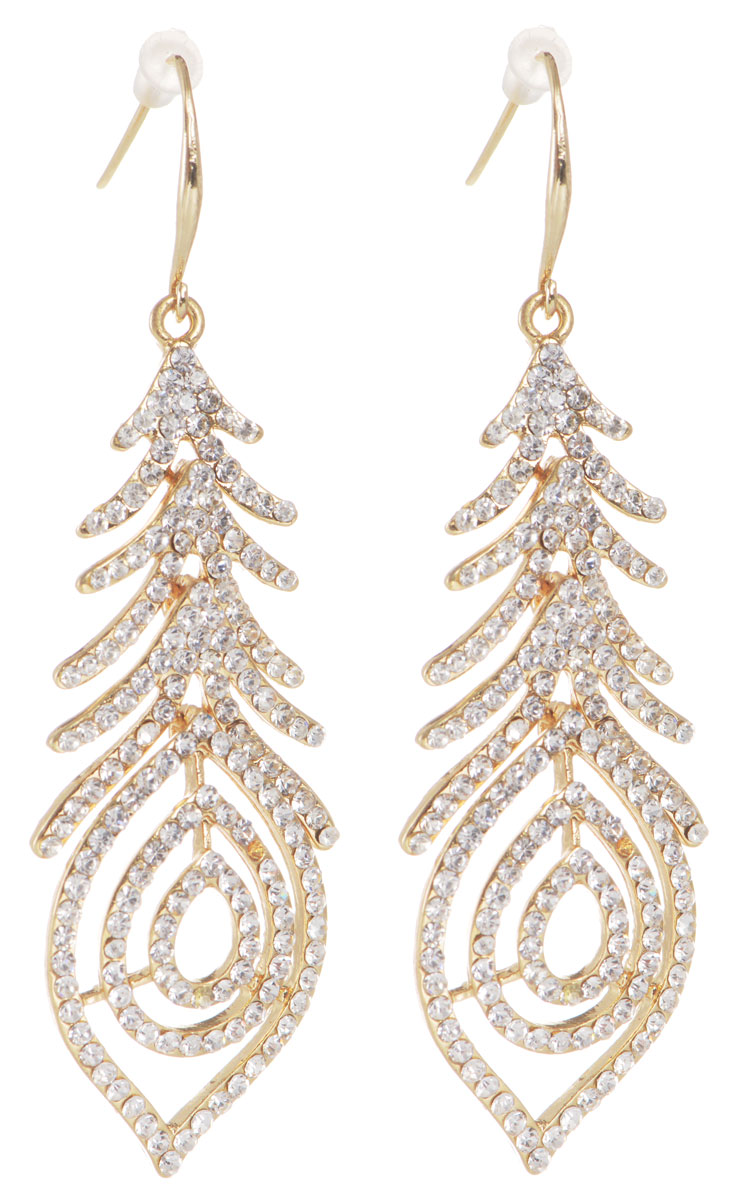 Серьги Fashion House, цвет: золотой, белый. FH32816FH32816 Серьги Fashion House, цвет: золотой, белый. FH32816FH32816Элегантные серьги современного дизайна Fashion House изготовлены из металлического сплава, дополнены подвесками в форме перышек, которые инкрустированы сверкающими стразами. В качестве основания изделия используется замок-петля с фиксаторами, которые надежно зафиксирует сережку. Стильные серьги помогут дополнить любой образ и привнести в него завершающий яркий штрих.