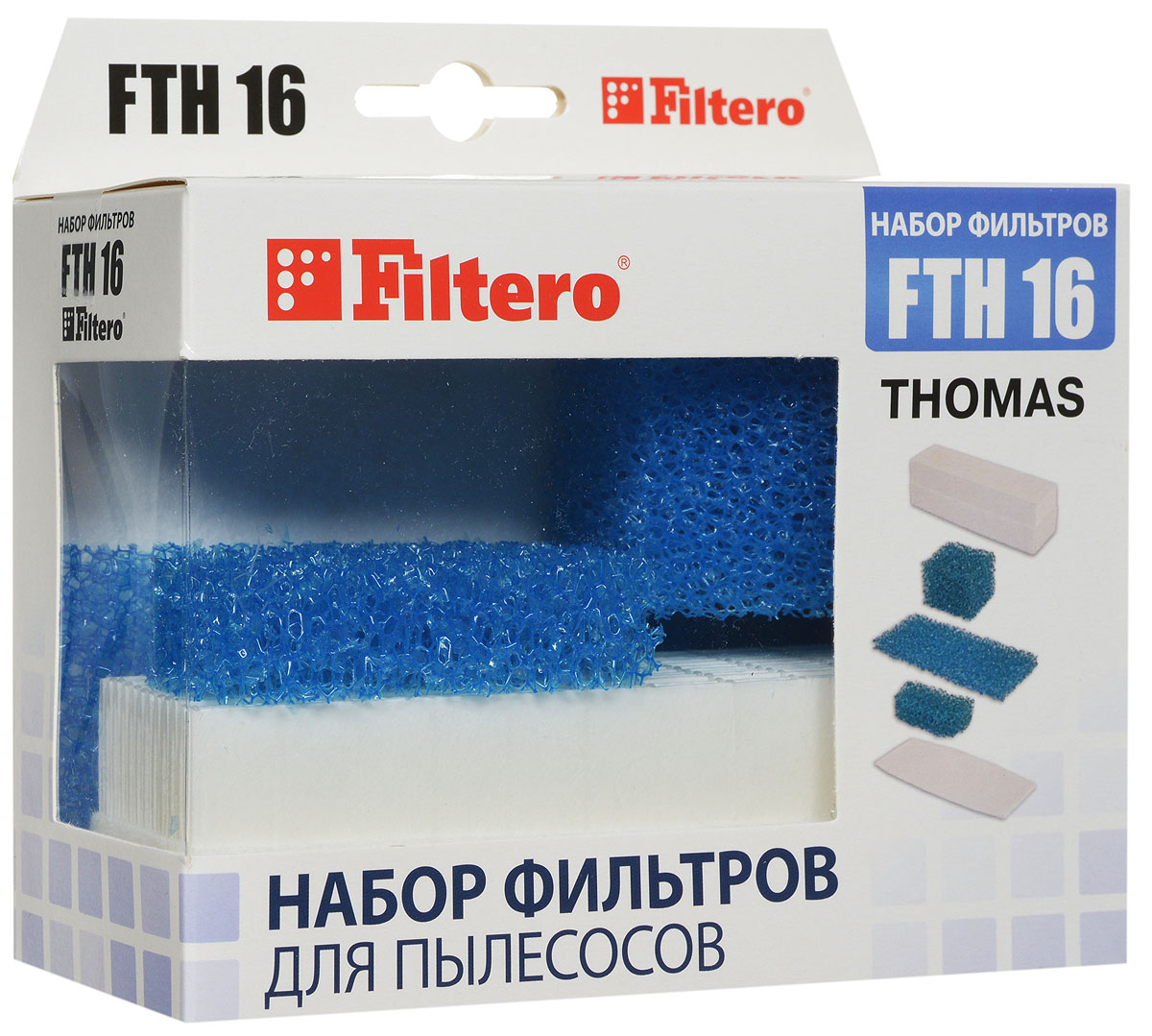 Filtero FTH 16 TMS HEPA-фильтр для ThomasFTH 16 TMS HEPA Filtero FTH 16 TMS HEPA-фильтр для ThomasFTH 16 TMS HEPAНабор фильтров Filtero FTH 16 TMS препятствует выходу мельчайших частиц пыли и аллергенов из пылесоса в помещение. Фильтр немоющийся. Он подлежит замене, согласно рекомендации производителя пылесосов - не реже одного раза за 6 месяцев.