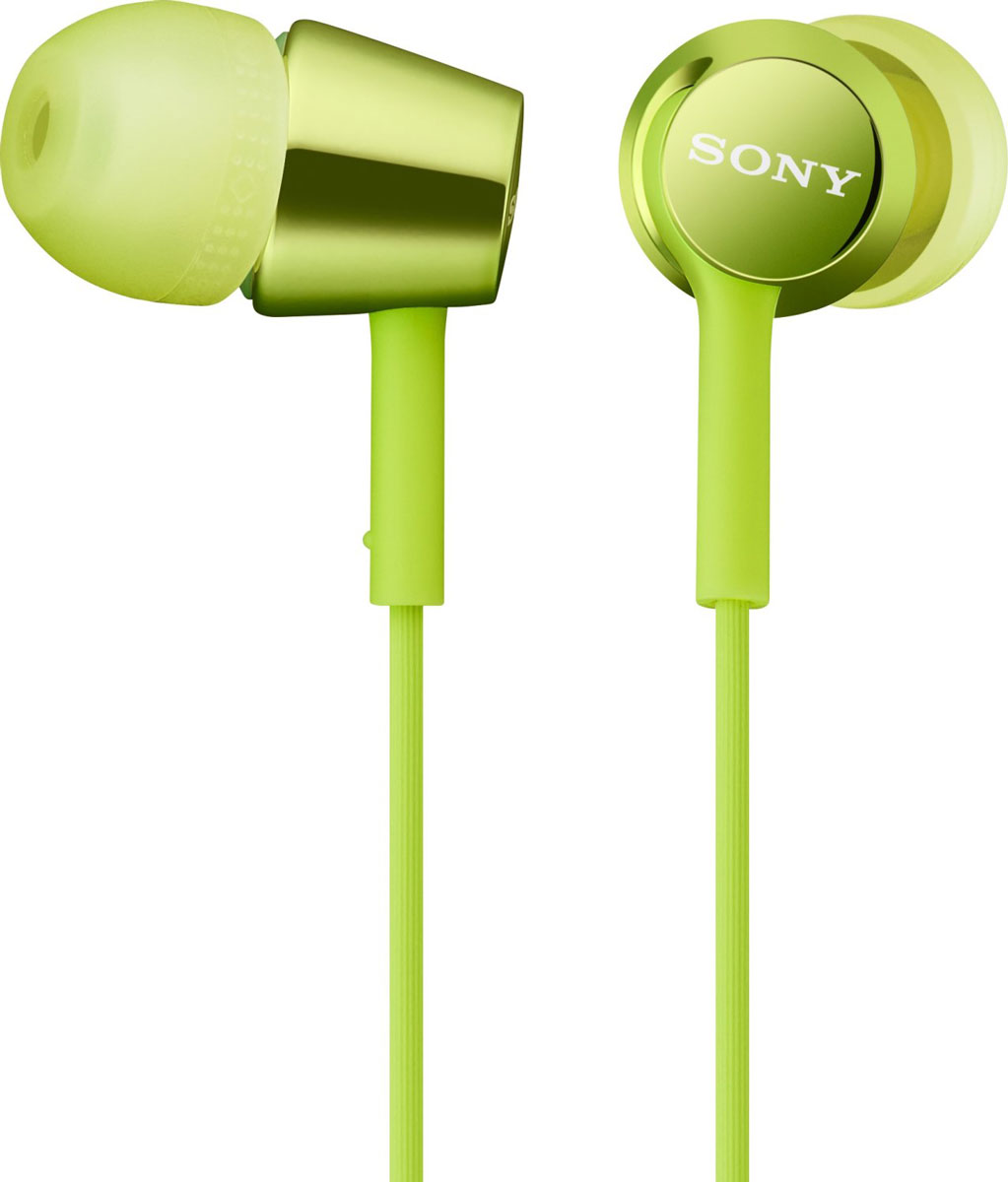 Sony MDR-EX150, Green наушникиMDR-EX150 зелёный Sony MDR-EX150, Green наушникиMDR-EX150 зелёныйНаушники-вкладыши Sony MDR-EX150 предлагаются в десяти ярких цветовых решениях, что позволит вам подобрать пару наушников под свой индивидуальный стиль. Динамики с неодимовыми магнитами и с диаметром диффузора 9 мм обеспечивают яркое энергичное звучание музыки, а диапазон воспроизводимых частот от 5 Гц до 24 кГц идеально подойдет для популярных стилей музыки.