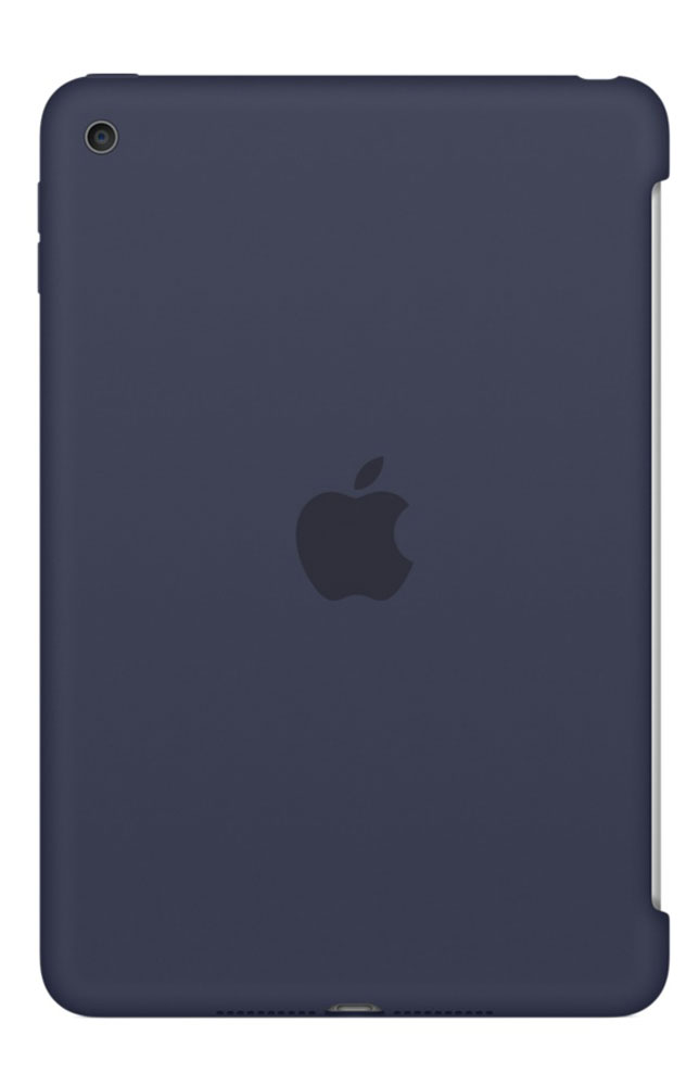 Apple Silicone Case чехол для iPad mini 4, Midnight BlueMKLM2ZM/A Apple Silicone Case чехол для iPad mini 4, Midnight BlueMKLM2ZM/AСиликоновый чехол защищает заднюю поверхность iPad mini 4 и идеально совместим со Smart Cover, чтобы ваше устройство было в безопасности с обеих сторон. Чехол с гладкой силиконовой поверхностью очень приятен на ощупь и надёжно оберегает iPad mini 4, сохраняя его корпус таким же тонким и изящным.