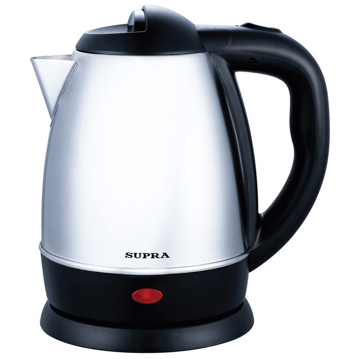 Supra KES-1231 чайник электрическийKES-1231 Supra KES-1231 чайник электрическийKES-1231Электрочайник Supra KES-1231 имеет корпус из нержавеющей стали. Максимальный объем составляет 1,2 л, а мощность 1500 Вт. Среди особенностей данной модели можно выделить закрытый нагревательный элемент, индикацию включения, защиту от перегрева, вращение корпуса на 360 градусов, и отсек для сетевого шнура.