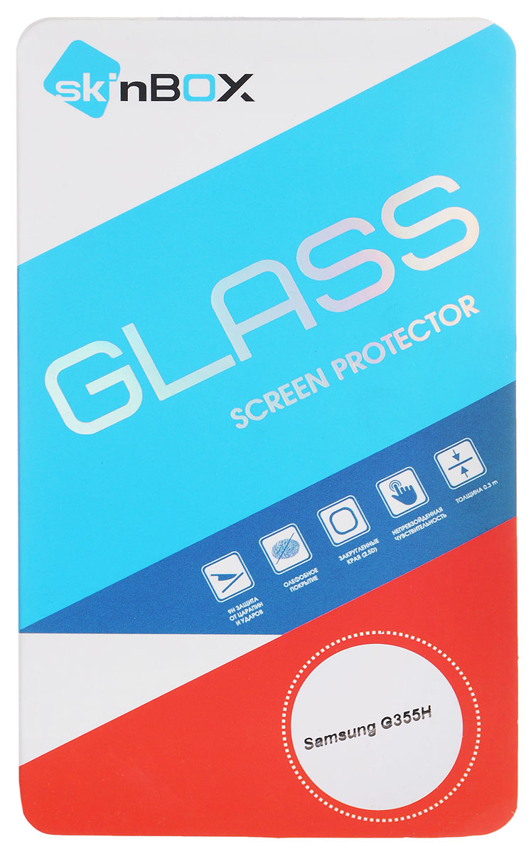 Skinbox SP-102 защитное стекло для Samsung G355H, глянцевоеSP-102 Skinbox SP-102 защитное стекло для Samsung G355H, глянцевоеSP-102Защитное стекло Skinbox SP-102 изготовлено из высококачественного японского материала Asahi Glass, с применением современных технологий закаливания и обработки стекла, что придает ему максимальную прочность 9H. Стекла от Skinbox надежно защищают экран вашего устройства от ударов и царапин.