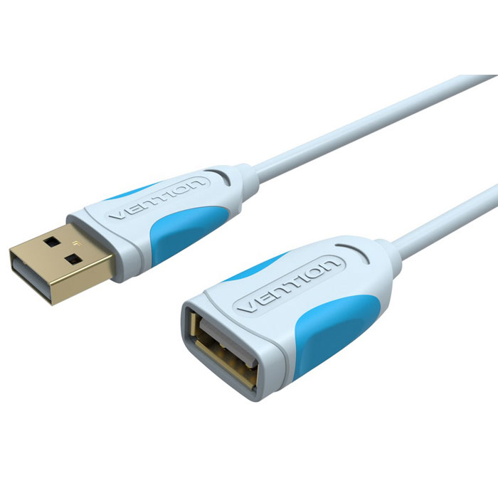 Vention USB 2.0, Grey кабель-удлинитель (3 м)VAS-A05-S300 Vention USB 2.0, Grey кабель-удлинитель (3 м)VAS-A05-S300Внешний интерфейсный кабель Vention USB 2.0 предназначен для синхронизации и передачи данных периферийных устройств и их компонентов с разъемом USB, в основном используется, как удлинитель. Пропускная способность интерфейса: до 480 Мбит/сек Совместимость: USB 1.1 Тип оболочки: ПВХ - экранированный (фольга)