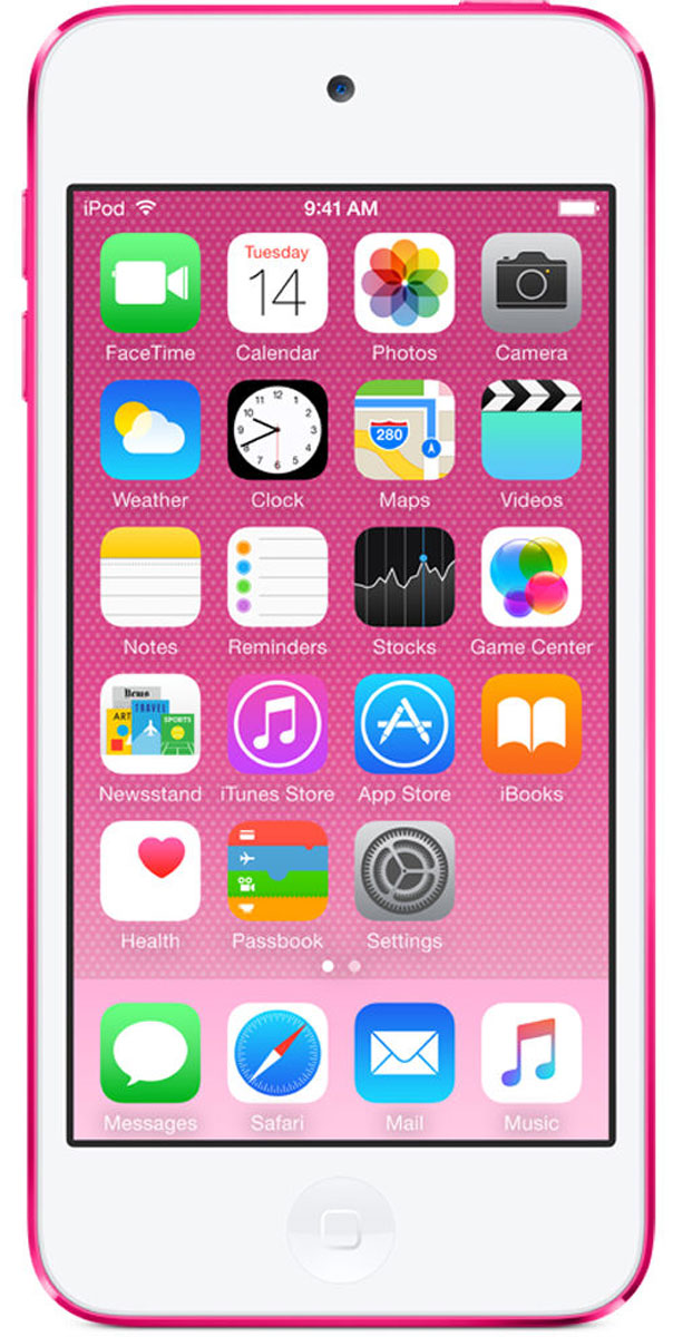 Apple iPod Touch 6G 32GB, Pink mp-3 плеерMKHQ2RU/A Apple iPod Touch 6G 32GB, Pink mp-3 плеерMKHQ2RU/AApple iPod Touch 6G - это отличный способ уместить всю медиатеку в кармане. iTunes Store, самый большой в мире каталог музыки, наполнит ваш iPod touch любимыми песнями. iCloud обеспечит автоматический доступ ко всем вашим покупкам со всех ваших Apple-устройств - совершенно бесплатно. А сервис Apple Music, доступный прямо в приложении Музыка, произведет сильное впечатление. В Apple iPod Touch 6G встроен 64-битный процессор A8 уровня настольных компьютеров, разработанный Apple. Благодаря ему производительность увеличилась до шести раз по сравнению с моделью предыдущего поколения, а скорость графики выросла до 10 раз - теперь ваши любимые игры работают быстрее и выглядят ещё реалистичнее, чем прежде. Время работы от аккумулятора не изменилось - до 40 часов воспроизведения музыки и до 8 часов воспроизведения видео. Сопроцессор движения M8 постоянно измеряет данные ваших движений, используя передовые датчики, в том числе гироскоп и акселерометр. Выполняя эти...