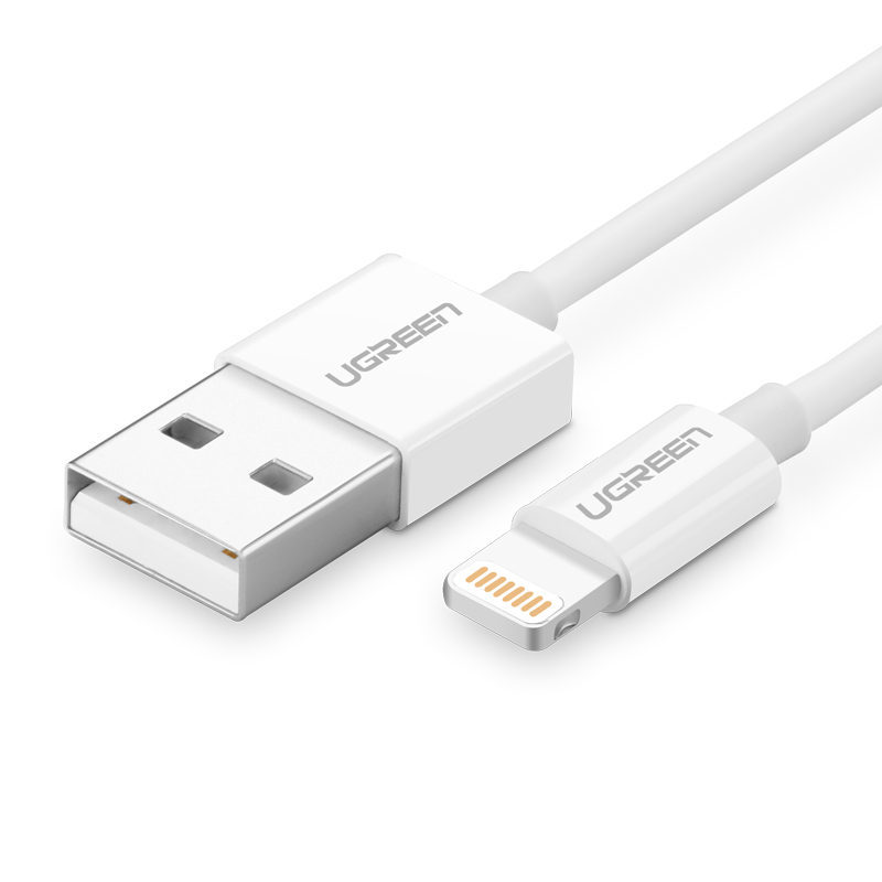 Ugreen UG-20726, White кабель USB 2.0 - Apple Lightning 0.25 мUG-20726 Ugreen UG-20726, White кабель USB 2.0 - Apple Lightning 0.25 мUG-20726Кабель Ugreen UG-20726 для устройств Apple обеспечивает высокую скорость передачи данных для быстрой загрузки музыки, фотографий и видео на ваш iPhone с разъемом Linghtning. Имеет сертификацию MFI. Тип оболочки: ПВХ Обратная совместимость: с USB 1.1