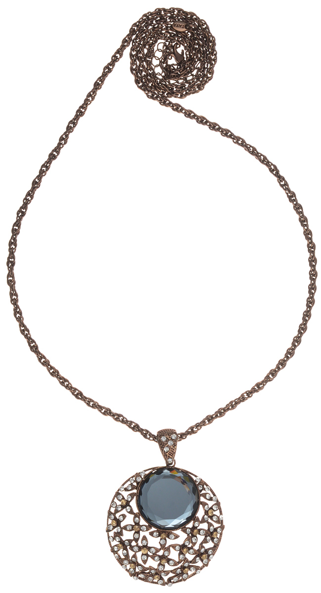 Колье Taya, цвет: коричневый, серый. T-B-10353T-B-10353-NECK-HM.BROWN Колье Taya, цвет: коричневый, серый. T-B-10353T-B-10353-NECK-HM.BROWNВеликолепное колье Taya изготовлено из бижутерного сплава. Модель выполнена в виде цепочки оригинального плетения, дополненной крупным кулоном. Кулон украшен ограненным кристаллом и цветками со стразами. Застегивается колье на замок-карабин с регулирующей длину цепочкой. Такое украшений поможет вам создать уникальный и запоминающийся образ и позволит выделиться среди окружающих.