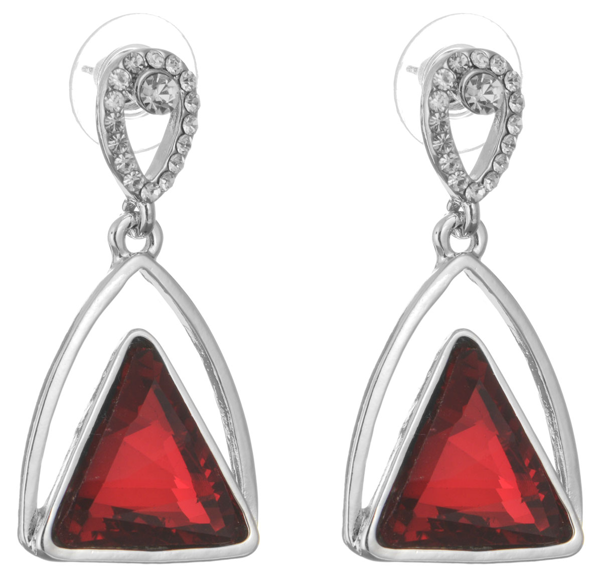 Серьги Taya, цвет: серебристый, красный. T-B-10696-EARR-SL.REDT-B-10696-EARR-SL.RED Серьги Taya, цвет: серебристый, красный. T-B-10696-EARR-SL.REDT-B-10696-EARR-SL.REDОригинальные серьги Taya, выполненные из металлического сплава в виде капелек с небольшими подвесками декорированными стразами, придадут вашему образу изюминку, подчеркнут красоту или преобразят повседневный наряд. Застегиваются на замок-гвоздик с пластиковой заглушкой. Такие серьги позволит вам с легкостью воплотить самую смелую фантазию и создать собственный, неповторимый образ.