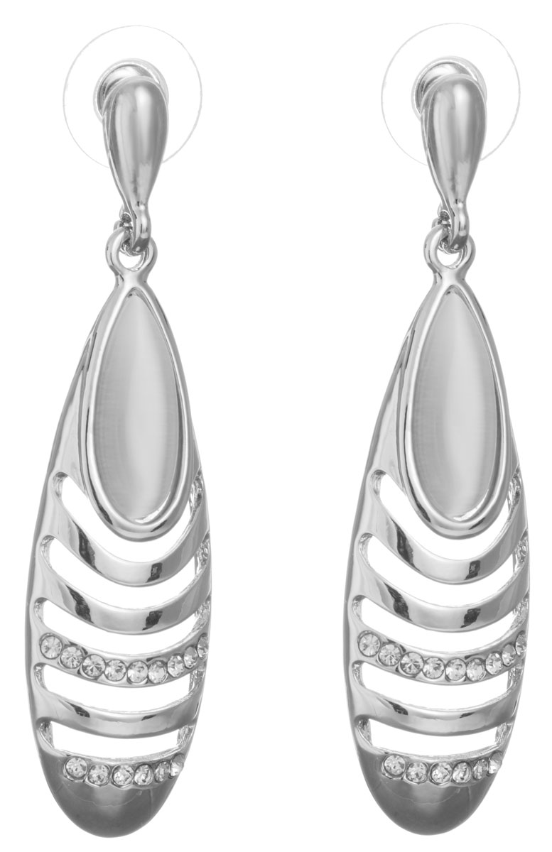 Серьги Taya, цвет: серебристый. T-B-10746-EARR-SILVERT-B-10746-EARR-SILVER Серьги Taya, цвет: серебристый. T-B-10746-EARR-SILVERT-B-10746-EARR-SILVERОригинальные серьги Taya, выполненные из металлического сплава в форме капли, декорированы стразами и непрозрачным кристаллом. Изделие придаст вашему образу изюминку, подчеркнет красоту и преобразит повседневный наряд. Застегиваются на замок-гвоздик с пластиковой заглушкой. Такие серьги позволит вам с легкостью воплотить самую смелую фантазию и создать собственный, неповторимый образ.