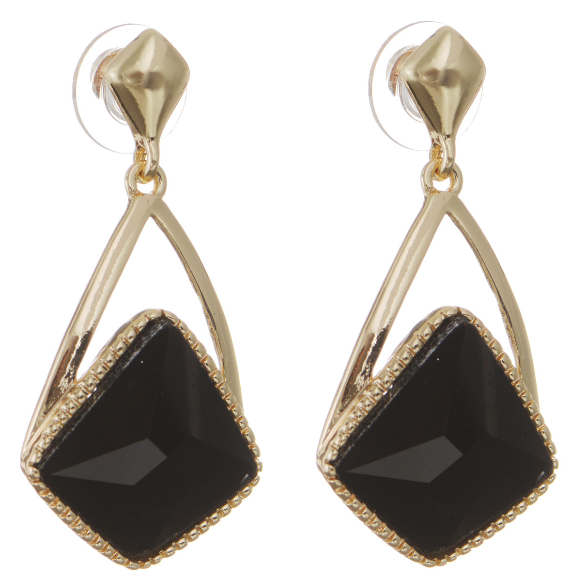 Серьги Taya, цвет: золотистый, черный. T-B-10738-EARR-GL.BLACKT-B-10738-EARR-GL.BLACK Серьги Taya, цвет: золотистый, черный. T-B-10738-EARR-GL.BLACKT-B-10738-EARR-GL.BLACKОригинальные серьги Taya, выполненные из металлического сплава в виде подвесок в форме капли декорированной крупным кристаллом необычной формы, придадут вашему образу изюминку, подчеркнут красоту или преобразят повседневный наряд. Застегиваются на замок-гвоздик с пластиковой заглушкой. Такие серьги позволят вам с легкостью воплотить самую смелую фантазию и создать собственный, неповторимый образ.