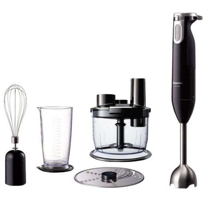 Panasonic MX-SS40BTQ блендерMX-SS40BTQ Panasonic MX-SS40BTQ блендерMX-SS40BTQБлендер Panasonic MX-SS40BTQ оснащен мощным мотором 600 Вт, двумя лезвиями для нарезки и двумя лезвиями для смешивания, которые обеспечивают быстрое и эффективное измельчение продуктов. Этот прибор - отличное решение для приготовления соусов и фруктовых коктейлей. Ножка из нержавеющей стали позволяет приготовить суп или соус непосредственно в кастрюле. Кроме того, в зависимости от твердости ингредиентов можно регулировать скорость измельчения.