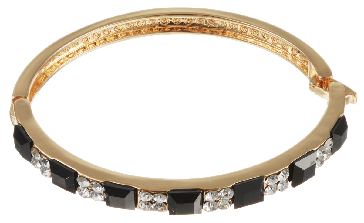 Браслет Taya, цвет: золотистый, черный. T-B-10783-BRAC-GL.BLACKT-B-10783-BRAC-GL.BLACK Браслет Taya, цвет: золотистый, черный. T-B-10783-BRAC-GL.BLACKT-B-10783-BRAC-GL.BLACKСтильный браслет Taya выполнен из металлического сплава и дополнен крупными и мелкими стразами. Изделие застегивается на застежку-пряжку. Такой оригинальный браслет не оставит равнодушной ни одну любительницу изысканных и необычных украшений, а также позволит с легкостью воплотить самую смелую фантазию и создать собственный, неповторимый образ.