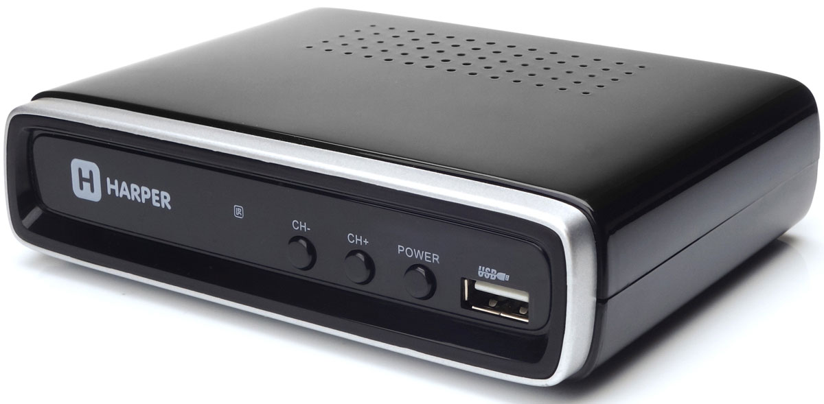 Harper HDT2-1200 телевизионный ресивер DVB-T2HDT2-1200 Harper HDT2-1200 телевизионный ресивер DVB-T2HDT2-1200Цифровой телевизионный ресивер Harper HDT2-1200. Встроенный телегид поможет вам определиться с выбором интересного сериала, фильма или передачи. Кроме того, любой фрагмент эфира может быть записан на внешний накопитель и воспроизведен в любое удобное для вас время. Также Harper HDT2-1200 может использован для воспроизведения мультимедийного контента. Поддерживаются практически все актуальные на сегодняшний день форматы, включая MKV-файлы. Процессор: MSD7802 (LQFP128) Тюнер: MXL608 (200 каналов)