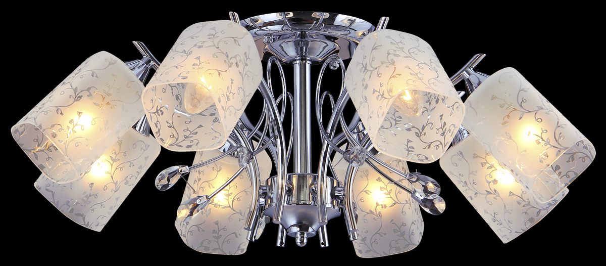 Люстра Natali Kovaltseva 10701/8C CHROME10701/8C CHROME Люстра Natali Kovaltseva 10701/8C CHROME10701/8C CHROMED60 x H22 cm