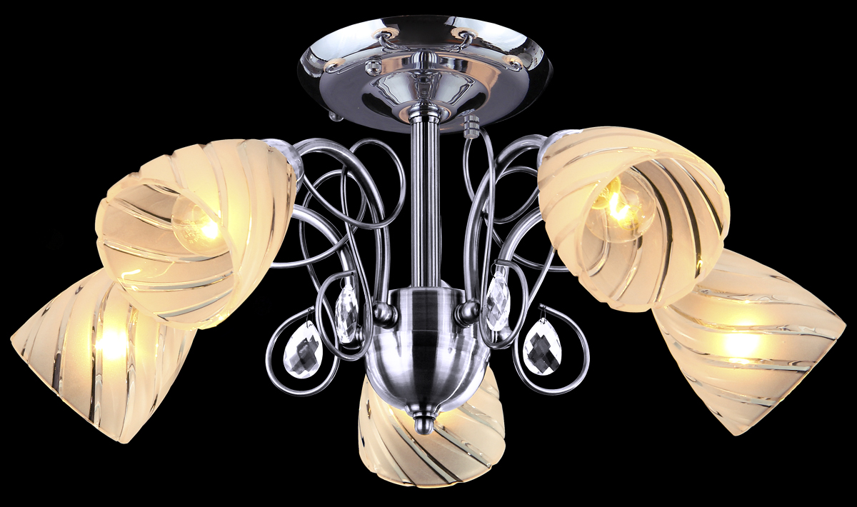 Люстра Natali Kovaltseva 10716/5C CHROME10716/5C CHROME Люстра Natali Kovaltseva 10716/5C CHROME10716/5C CHROMED55 x H24 cm