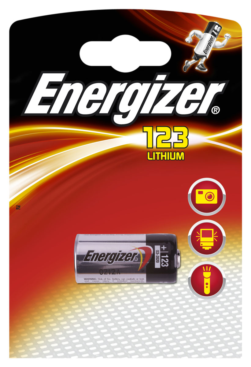Батарейка Energizer Lithium Speciality Photo, тип 123, 3V628290 Батарейка Energizer Lithium Speciality Photo, тип 123, 3V628290Батарейка Energizer Lithium специально предназначена для фотоаппаратов. Обеспечит оптимальные условия и длительную работу ваших пленочных и цифровых фотокамер. Эта батарейка очень надежна. Вы можете целиком положиться на нее и делать один снимок за другим. Батарейка имеет длительный срок службы и достаточную мощность для современных высокотехнологичных фонарей, вспышек и приборов ночного видения.