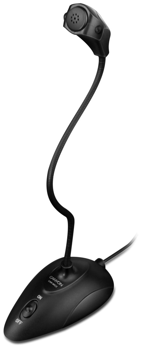 Canyon CNR-MIC02N, Black микрофонCNR-MIC02N Canyon CNR-MIC02N, Black микрофонCNR-MIC02NНасладитесь идеальным звуком при Internet-связи благодаря этому высокочувствительному настольному микрофону. CNR-MIC2 имеет удобную гибкую подставку высотой 15.5 см, что позволит вам разместить микрофон точно на уровне рта, улучшив таким образом качество связи. CNR-MIC2 оснащен выключателем звука. Выполнен в черном цвете с серебряными акцентами. Его легко подключить к ПК или ноутбуку через 3.5-миллиметровый аудио-разъем.