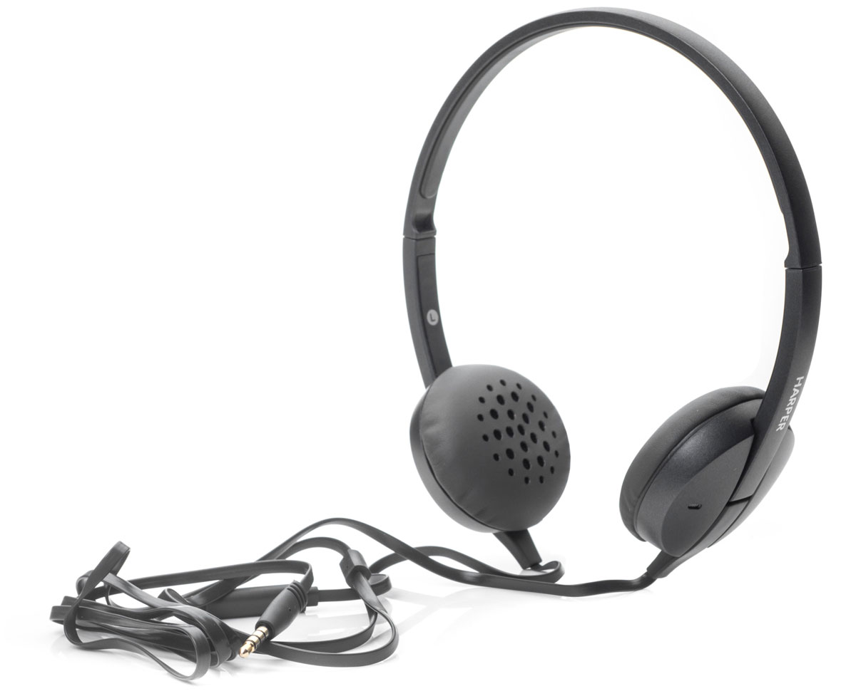 Harper HN-300, Grey наушникиH00000641 Harper HN-300, Grey наушникиH00000641Накладные наушники Harper HN-300 с микрофоном. Модель очень легкая, с превосходным качеством звука. Плоский кабель длиной 1,2 метра идеально подходит для использования на улице. Встроенный пульт и микрофон для быстрого переключения между музыкой и вызовами.
