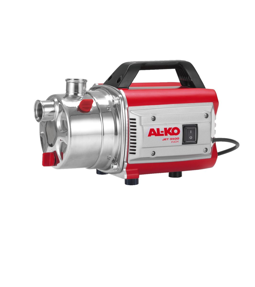 Насос садовый AL-KO JET 3500 Inox Classic112840 Насос садовый AL-KO JET 3500 Inox Classic112840Садовый насос AL-KO JET 3500 Inox Classic всасывает воду через всасывающий трубопровод и передает ее к выходному отверстию насоса. Он включается и выключается с помощью выключателя. Садовый насос предназначен исключительно для перекачивания следующих жидкостей: осветленная вода, дождевая вода содержащая хлор вода (например, из бассейнов). Устройство оснащено защитным термореле, отключающим насос при перегреве. После периода охлаждения продолжительностью 15-20 минут насос автоматически включается. Садовый насос применяется для: Перекачивания и выкачивания жидкости из резервуаров (например, из плавательных бассейнов). Забора воды из колодцев, бочек с дождевой водой и цистерн. Орошения и полива. Мощность: 850 Вт. Производительность: 3400 л/час. Высота напора: 38 м. Глубина забора воды: 8 м. Диаметр входного и выходного отверстия: 3,33 см. Рабочий механизм насоса: одноступенчатый.