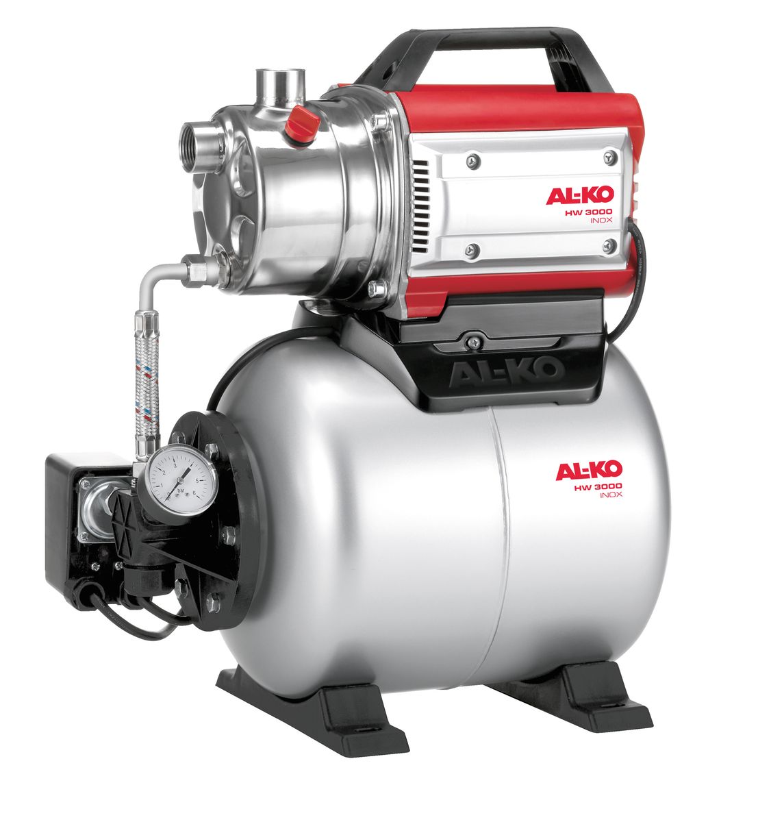 Станция насосная AL-KO HW 3000 Inox Classic112846 Станция насосная AL-KO HW 3000 Inox Classic112846Насосная станция AL-KO HW 3000 Inox Classic очень легко вводится в эксплуатацию. Она надежна в работе, имеет низкий уровень шума. Корпус выполнен из высококачественной нержавеющей стали. Насосная станция имеет высокую мощность всасывания и может выдерживать высокое давление. Объем расширительного бака: 17 л. Мощность: 650 Вт. Глубина забора воды: 8 м. Высота напора: 35 м. Максимальный объем подачи: 3100 л/час. Рабочий механизм насоса: 1-ступенчатый. Диаметр входного и выходного отверстий: G 1.