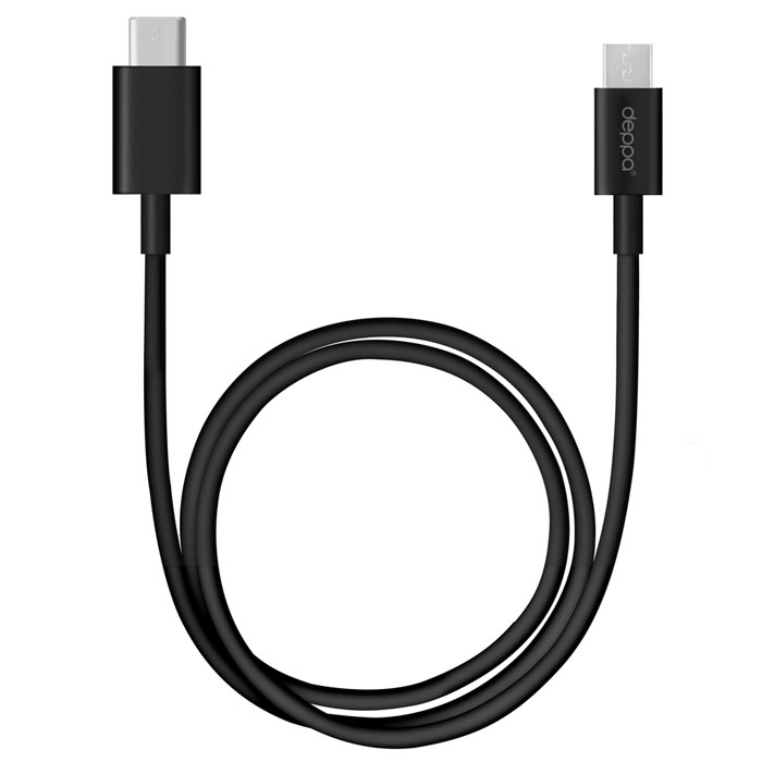 Deppa дата-кабель microUSB - USB Type C, Black (1.2 м)72207 Deppa дата-кабель microUSB - USB Type C, Black (1.2 м)72207Дата-кабель Deppa microUSB - USB Type-C предназначен для синхронизации и зарядки смартфонов и планшетных компьютеров. Подходит для подключения к MacBook, Chromebook и другим устройствам с разъемом microUSB - USB Type-C. Рабочее напряжение: 4.8 - 5.5 В Скорость передачи данных: до 480 Мбит/сек
