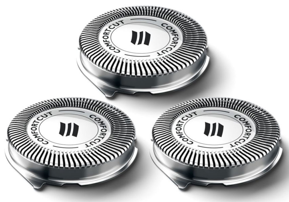 Philips SH30/50 бритвенные головки, 3 штSH30/50 Philips SH30/50 бритвенные головки, 3 штSH30/50Бритвенные головки Philips SH30/50 для бритв серии 3000 и Click&Style. За два года бритвенные головки срезают до 9 миллионов волосков на лице. Заменяйте бритвенные головки, чтобы результат бритья всегда был идеальным. Комфортное сухое бритье благодаря системе лезвий ComfortCut с закругленными краями бритвенных головок. Лезвия легко скользят по коже и защищают ее от порезов и раздражения. Последние модели бритв Philips оснащены индикатором замены, который представляет собой символ бритвенного блока. Этот символ загорается, сигнализируя о необходимости замены бритвенных головок.