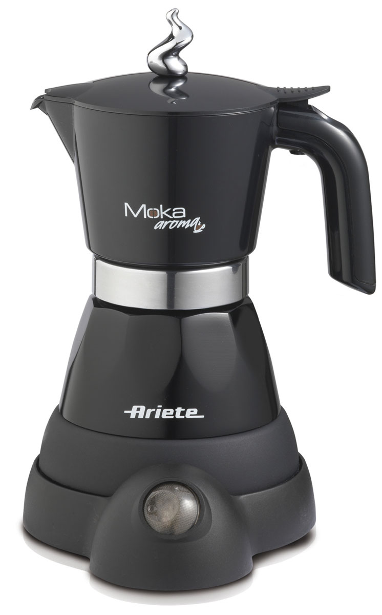 Ariete 1358/10 Moka Aroma, Black кофеварка эспрессо1358/10 Ariete 1358/10 Moka Aroma, Black кофеварка эспрессо1358/10Гейзерная кофеварка Ariete 1358/10 Moka Aroma предназначена для приготовления молотого кофе. Модель простая в управлении и прекрасно подойдет для небольшого офиса или для домашнего использования. Кофеварка гарантирует аромат и неповторимый вкус кофе.