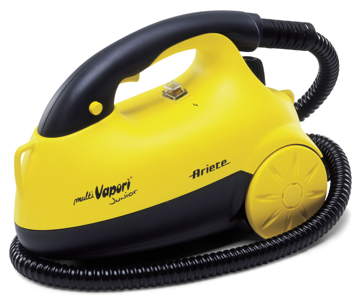 Ariete Multi Vapori Junior пароочиститель (4170)4170 Ariete Multi Vapori Junior пароочиститель (4170)4170Мощный, многофункциональный и одновременно компактный пароочиститель Ariete 4170 – идеальное решение для повседневной уборки вашего дома. Пароочиститель позволяет эффективно и глубоко очищать, обезжиривать и дезинфицировать поверхность. Ariete 4170 может использоваться для всех типов поверхностей: для полов, для варочной панели на кухне, для плитки в ванной, для окон, для радиаторов, сантехники, мебели и любых тканевых поверхностей. В стандартной комплектации устройство оснащено всеми видами насадок для любой части вашего дома. Регулировка подачи пара Постоянная подача пара Давление пара: 3,5 бар Индикация питания Влагоизолированный выключатель Предохранительный клапан