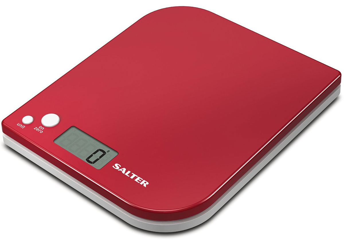Salter 1177 RDWHDR, Red электронные кухонные весы1177 RDWHDR Salter 1177 RDWHDR, Red электронные кухонные весы1177 RDWHDRSalter 1177 - электронные кухонные весы с современным дизайном. Данная модель имеет функцию добавь и взвешивай для взвешивания нескольких ингредиентов в одной чаше. Вы можете легко осуществлять переключение между метрической и имперской системой измерения. Прибор оснащен легко читаемым дисплеем. Ингредиенты можно взвешивать прямо на весах или в отдельной емкости. Размер дисплея 4,5 х 2 см