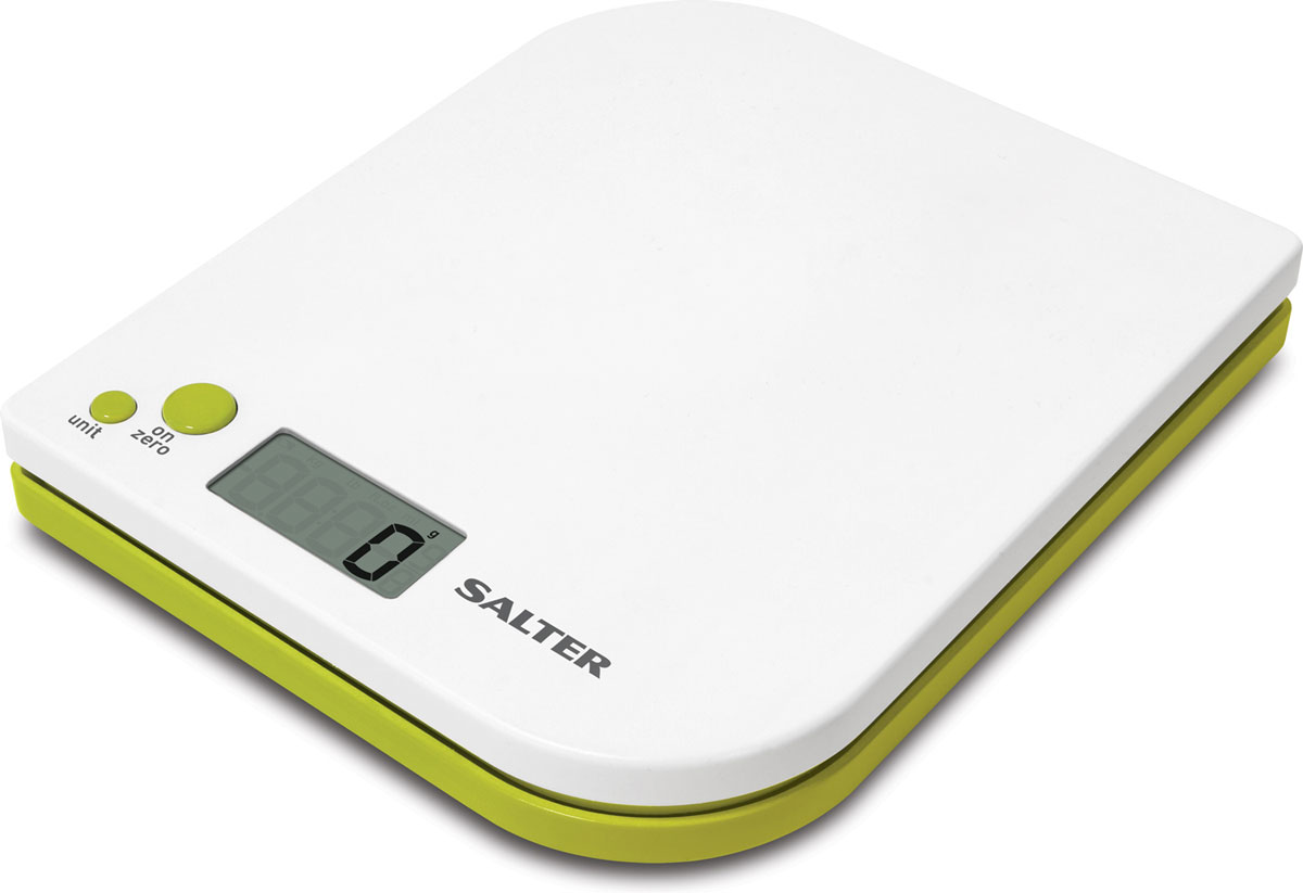 Salter 1177 WHGNDR, White электронные кухонные весы1177 WHGNDR Salter 1177 WHGNDR, White электронные кухонные весы1177 WHGNDRSalter 1177 - электронные кухонные весы с современным дизайном. Данная модель имеет функцию добавь и взвешивай для взвешивания нескольких ингредиентов в одной чаше. Вы можете легко осуществлять переключение между метрической и имперской системой измерения. Прибор оснащен легко читаемым дисплеем. Ингредиенты можно взвешивать прямо на весах или в отдельной емкости. Размер дисплея 4,5 х 2 см