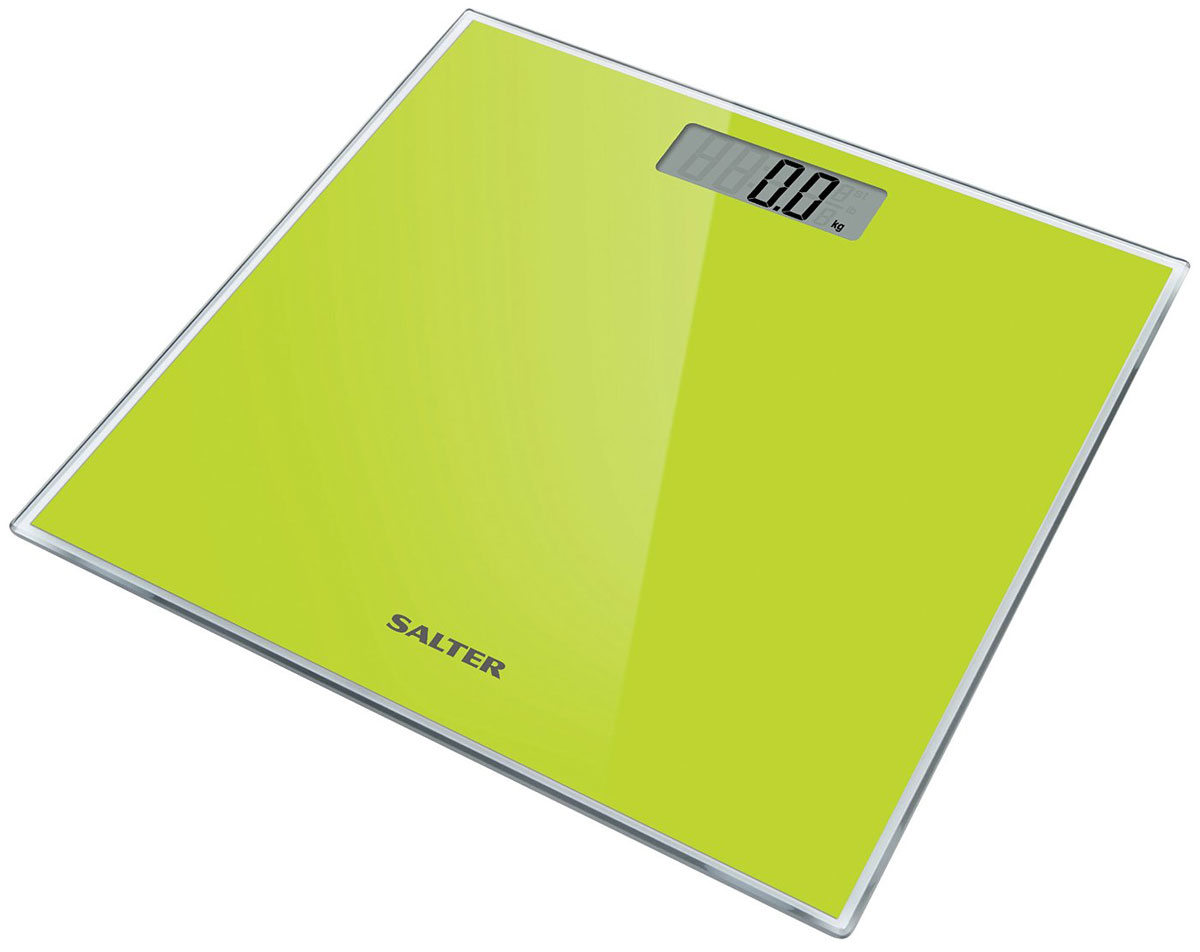 Salter 9037 GN3R, Green напольные весы9037 GN3R Salter 9037 GN3R, Green напольные весы9037 GN3RSalter 9037 GN3R - напольные весы со стильным дизайном. Они представляют собой сверхтонкую стеклянную платформу с красивой прозрачной рамкой. Компактная конструкция удобна для легкого хранения. Имеется функция включения весов при прикосновении. Данная модель имеет легко читаемый широкий дисплей 79 х 28 мм.