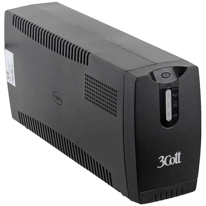 3Cott 1000VA-3SE 600W линейно-интерактивный ИБП3Cott-1000VA-3SE 3Cott 1000VA-3SE 600W линейно-интерактивный ИБП3Cott-1000VA-3SE3Cott 1000VA-3SE 600W - это интерактивный настольный источник бесперебойного питания, полная выходная мощность которого - 1000 ВА. С его помощью вы легко защитите свой компьютер от неблагоприятных перепадов электроэнергии. ИБП обеспечит надежную защиту от короткого замыкания, от перегрузки, а также от высоковольтных импульсов. Данная модель обладает такой незаменимой функцией, как холодный старт. Это означает, что при отсутствии напряжения в сети ИБП способен включаться сам. Время работы бесперебойника в автономном режиме при нагрузке 120 Вт составляет 15 минут. Для предупреждения пользователя о различных критических ситуациях, как то отсутствие сетевого напряжения и переход на работу батареи в ИБП предусмотрена звуковая сигнализация. Таким образом, у вас всегда будет время сохранить результаты работы в компьютере и тем самым не потерять данные. Главной особенностью ИБП 3Cott 1000VA-3SE является возможность замены батареи не используя...
