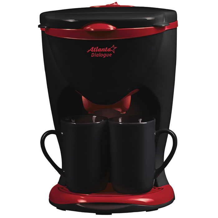 Atlanta ATH-531, Black кофеваркаATH-531_black Atlanta ATH-531, Black кофеваркаATH-531_blackС помощью капельной кофеварки Atlanta ATH-531 вы сможете приготовить вкусный натуральный кофе. Кофеварка рассчитана на приготовление двух чашек кофе. Две керамические чашки входят в комплект.