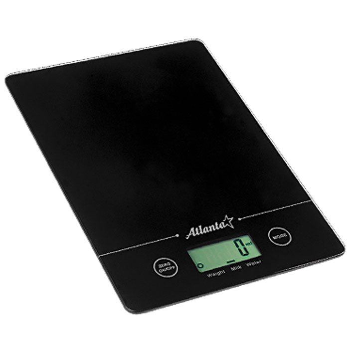 Atlanta ATH-801, Black весы кухонныеATH-801_black Atlanta ATH-801, Black весы кухонныеATH-801_blackКухонные электронные весы Atlanta ATH-801 - незаменимые помощники современной хозяйки. Они помогут точно взвесить любые продукты и ингредиенты. Кроме того, позволят людям, соблюдающим диету, контролировать количество съедаемой пищи и размеры порций. Предназначены для взвешивания продуктов с точностью измерения до 1 грамма. Замеряет объем молока и воды Очень тонкий корпус Функция обнуления веса
