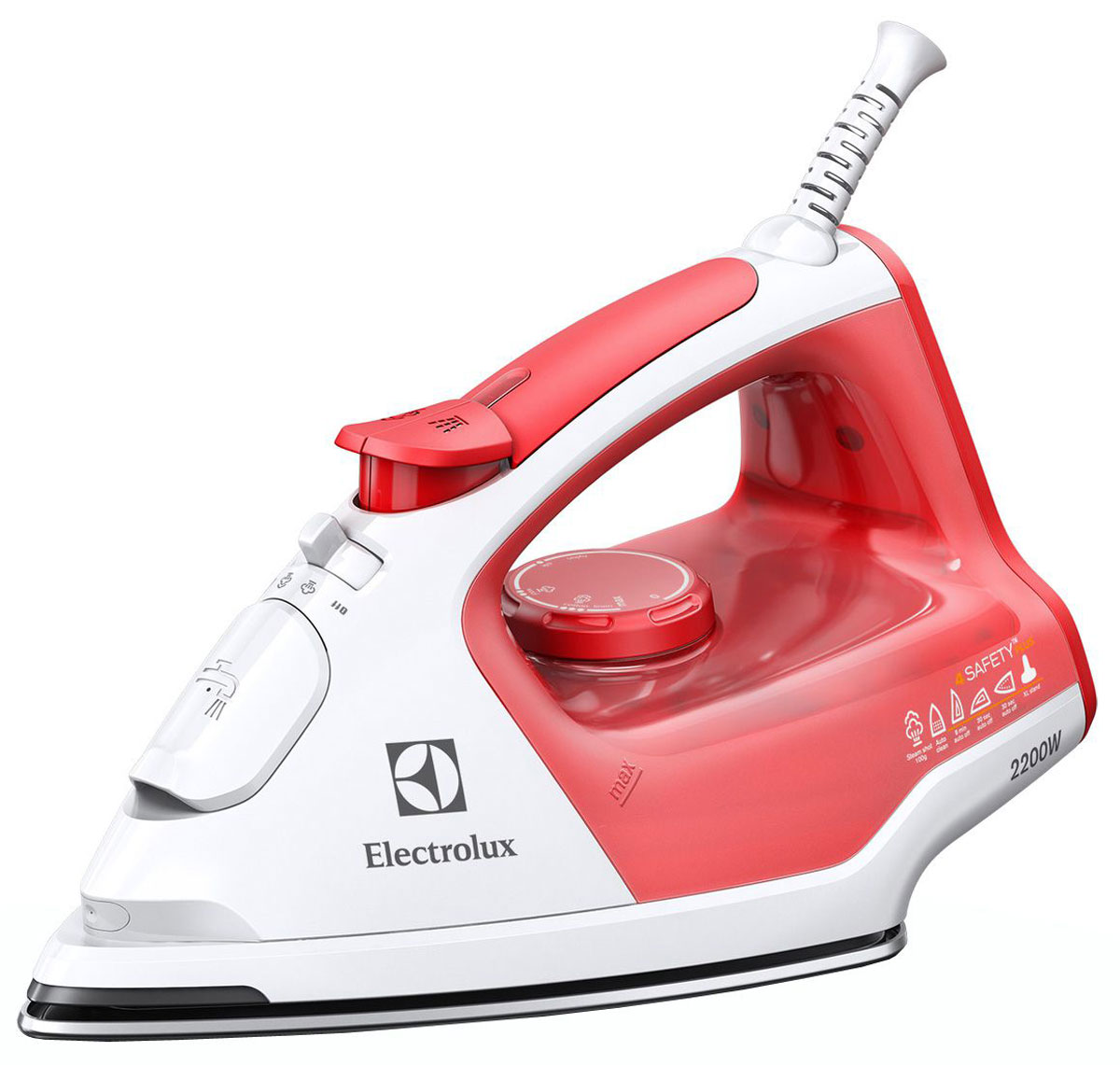 Electrolux EDB 5210, Red White утюгEDB 5210 Electrolux EDB 5210, Red White утюгEDB 5210Утюг Electrolux EDB 5210 с индикатором горячей подошвы ThermoSafe. Система защиты от накипи: Встроенная система защиты от накипи обеспечит длительный срок службы вашего утюга, удалив из воды всю накипь. Никаких хлопот с удалением накипи! Вместительный резервуар для воды: Вам не придется часто заливать воду в утюг благодаря большому контейнеру для воды. Индикатор: Укажет, когда утюг нагревается и когда готов к использованию Распылитель: Равномерно увлажняет ткань Вертикальное отпаривание Позволяет разглаживать вещи, не снимая их с вешалки.