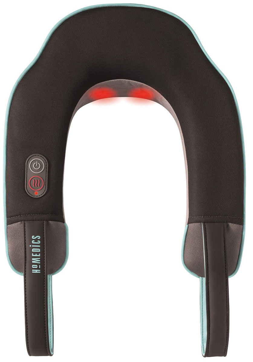 HoMedics NMSQ-215A-EU массажер для шеиNMSQ-215A-EU HoMedics NMSQ-215A-EU массажер для шеиNMSQ-215A-EUВибрационный массажер для шеи HoMedics NMSQ-215A-EU обеспечивает облегчение при усталости или болезненных ощущениях. Предусмотренная прибором функция тепла успокаивает уставшие мышцы. Две скорости созданы для спокойного или бодрящего массажа. Встроенная система управления обеспечит удобное и легкое использование устройства. Эргономичные ручки позволяют регулировать интенсивность при нажатии. Конструкцией массажера предусмотрена как работа от аккумулятора, так и от сети 220В для большей мобильности.