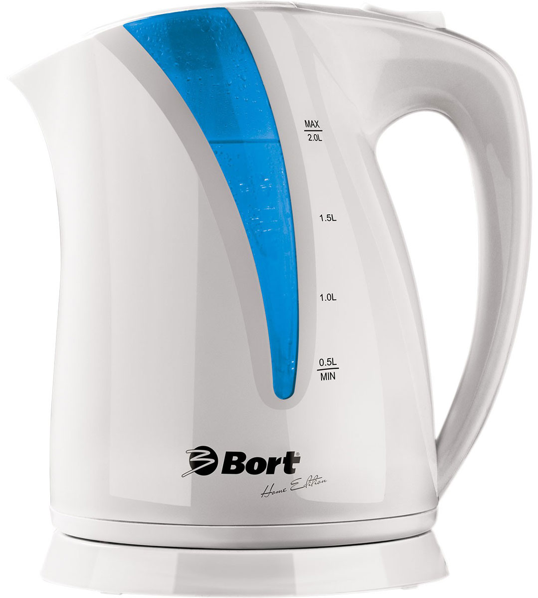 Bort BWK-2220P электрический чайник91276933 Bort BWK-2220P электрический чайник91276933Электрочайник Bort BWK-2220P предназначен в первую очередь для тех, кому недостаточно стандартного объёма в 1,5 - 1,7 литра.Иногда ведь не хватает горячей воды буквально на чашку, это и большие семьи, и дружные компании. Данная модель обладает емкостью в 2 литра и отлично подойдет для таких случаев. Высокая мощность чайника 2200 Ватт сокращает время нагрева такого большого объёма воды. Снимаемый фильтр обеспечивает чистую воды без частичек накипи, при этом он легко чистится. Индикатор уровня воды и LED подсветка делают использование этого чайника ещё более удобным. Длина кабеля: 0,7 м
