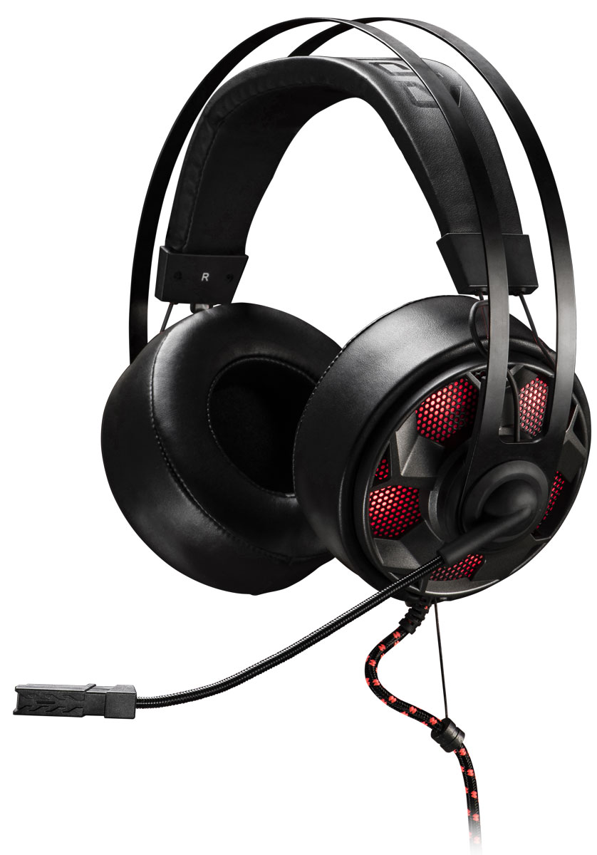 EpicGear ThunderouZ игровая гарнитураEGATZ1-2AWA-AMSG EpicGear ThunderouZ игровая гарнитураEGATZ1-2AWA-AMSGEpicGear ThunderouZ - гарнитура с полноценными накладными наушниками. Амбушюры выполнены из специального высококачественного кожзаменителя. Гарнитура предлагает пользователю отличное качество звука, шумоизоляцию, плотное и в то же время, мягкое прилегание к уху. Благодаря использованию специальных материалов, наушники запоминают форму уха пользователя, обеспечивая максимальный комфорт при эксплуатации. В чашечках наушников расположены 50-миллиметровые динамики. Гарнитура впервые оснащена усилителем EG–Amplifier (EG-AMP). Усилитель делает звучание чистым и насыщенным. Аудиосигнал передается на гарнитуру через аналоговый разъем 3,5 мм стерео джек. А питание EG-AMP осуществляется от USB порта. Мультифункциональный контроллер позволяет управлять всеми важными функциями микрофона и наушников. Переключатель режимов EQ позволяет выбирать между режимами Музыкальный EG или Игровой EQ. Высокая четкость передачи голоса достигается за счет применения ...
