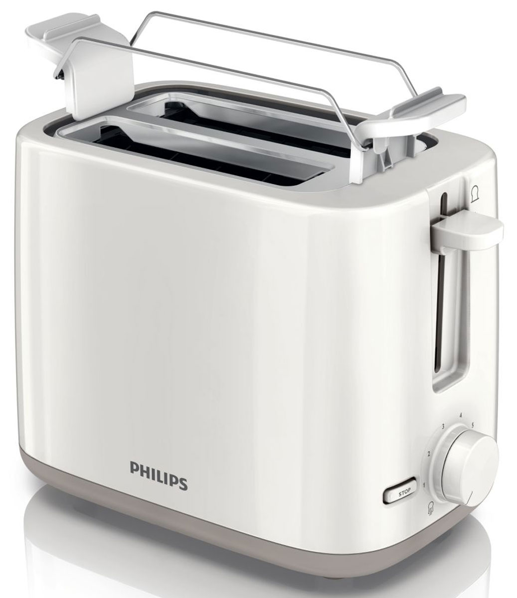 Philips HD2596/00, White тостерHD2596/00 Philips HD2596/00, White тостерHD2596/00Компактный тостер Philips HD2596 позволяет наслаждаться вкусными тостами в любое время. Два больших отделения для тостов с регулируемой шириной для равномерного поджаривания и регулятор степени обжаривания позволяет готовить тосты именно так, как вам нравится. Съемный поддон для крошек облегчает процесс чистки. Подставка для подогрева булочек и круассанов 2 широких отделения для обжаривания ломтиков 7 режимов обжаривания для приготовления тостов на любой вкус Функция отмены позволяет в любое время остановить приготовление тостов простым нажатием кнопки Стоп. Термоизоляция: корпус не нагревается во время приготовления тостов Функция разморозки для обжаривания замороженных ломтиков хлеба Специальный подъемник позволяет легко доставать небольшие ломтики хлеба Функция разогрева позволяет подогреть тост за считанные секунды