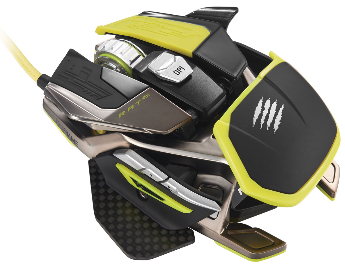Mad Catz R.A.T. PRO X Pixart 9800 игровая мышь (MCB4371800A6/02/1)PCAmc39 Mad Catz R.A.T. PRO X Pixart 9800 игровая мышь (MCB4371800A6/02/1)PCAmc39Mad Catz R.A.T. PRO X – это новое поколение высокопроизводительных игровых мышей. Легко заменяемые компоненты R.A.T. PRO X и огромное количество пользовательских настроек позволят вам всегда быть впереди соперников и вы больше не променяете эту мышь ни на какую другую. Теперь ваша мышь будет эволюционировать вместе с развитием технологий. R.A.T. PRO X дает возможность выбора между оптическими и лазерными сенсорами со встроенной памятью, хранящей до 9 профилей. А когда выйдет новый, более совершенный сенсор – вы сможете легко усовершенствовать свою мышь, поставив новый съемный модуль. Корпус мыши изготовлен из магниевого сплава – он и маневренный и невероятно прочный. Кроме того, вы можете изменить или настроить под себя почти все, к чему прикасается рука. Mad Catz не просто изменили дизайн колеса прокрутки – Mad Catz создали полностью новую систему. В обычных колесах прокрутки используется механика, но R.A.T. PRO X использует...